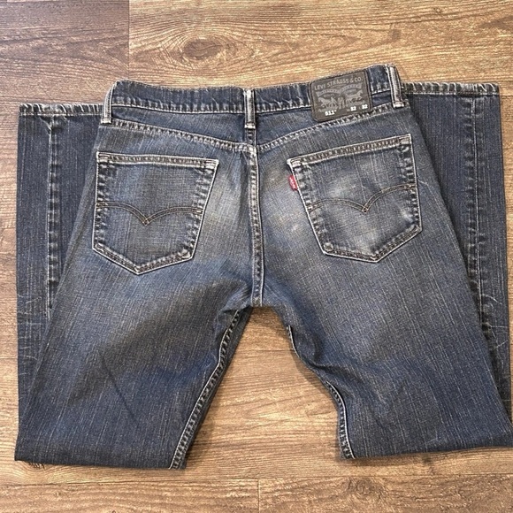 Levi's 511 Y2K Slim Fit Men's Jeans 32x32 Playa Blue Wash Made in Mexico - Picture 4 of 8